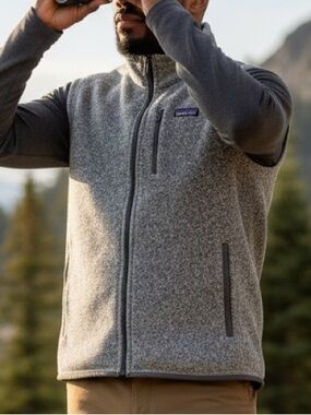 Patagonia Better Sweater Fleece Vest Men’s XL Stonewash Gray Outdoor Hiking